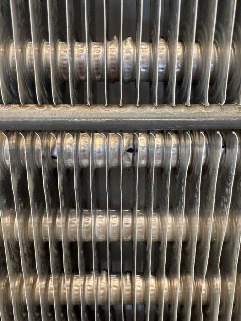 Sub-Zero freezer evaporator leak pinhole holes in coil